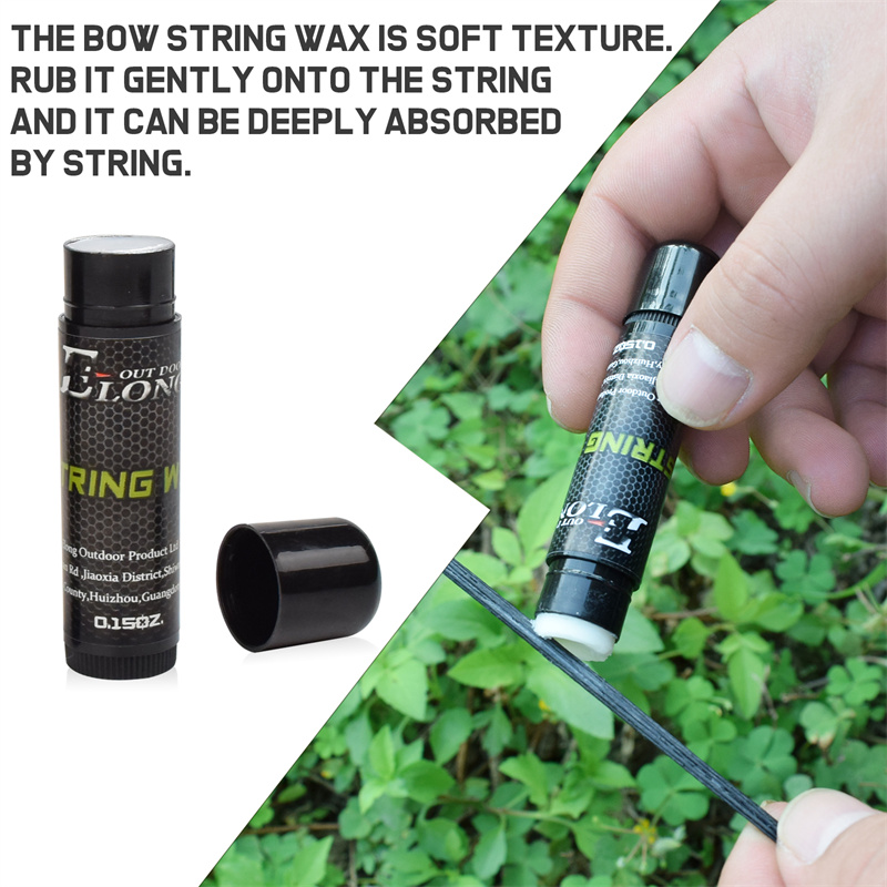 Elong Extérieur 28002 Bow String Cordes de cire Protection Tir à l'arc étanche Cire de la cire Réduire le frottement et prévenir l'effondrement