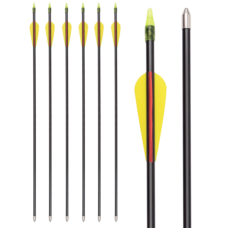 Elong extérieur 115549 26inch id5mm fibre de verre arrow arrow flèche de tir à l'arc