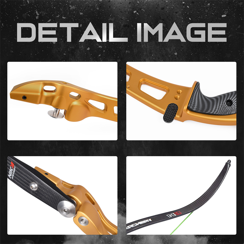 Nika Archery ET-8 68inch Recurve Bow pour le tir cible Archer