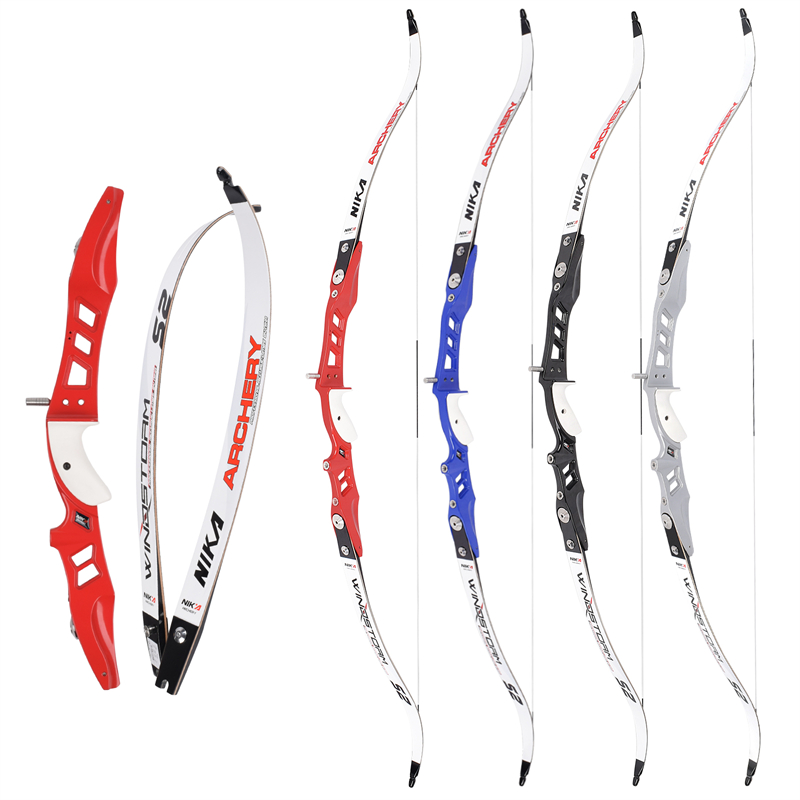 Nika Archer de l'archerie 66 pouces Récurve Bow Arcs Arcry pour le tir cible extérieur du tir à l'arc