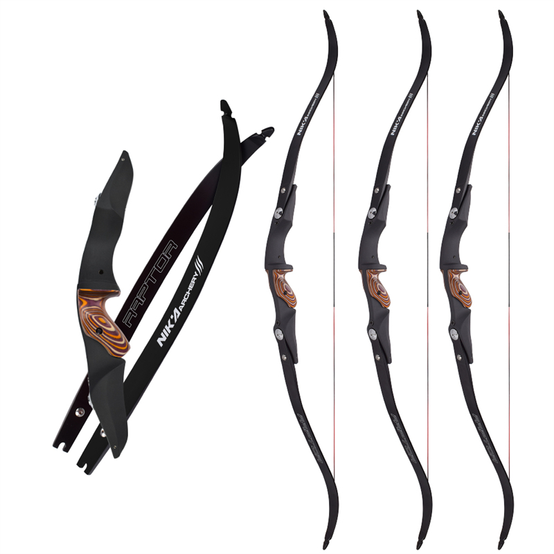 Nika Archerie 220053 60inch Recurve Bow avec 17 pouces ilf rh/lh Riser Target Sport Shooting&hunting