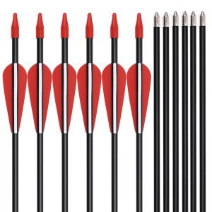 Elong extérieur 110130 id5mm 30inch fibre de verre arbre arrow Tir à l\'arc tirage en plein air