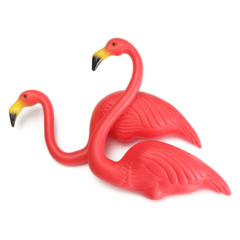 Pink Flamingo Plastique Buard Jardin Garden Art Ornements Rétro Decor de jouet