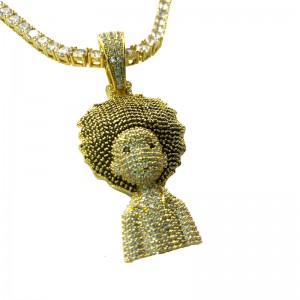 Collier de hip hop hip hop hip hop de zircon