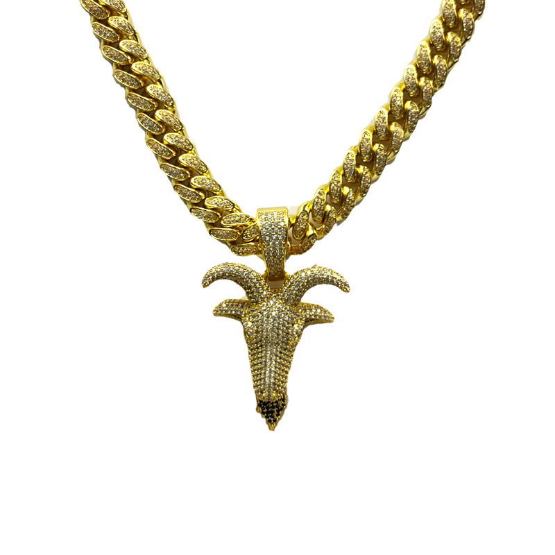 Collier hip hop hip hop hip hop de zircon
