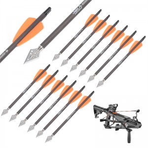 NIKA Tiry 114521-02 Boulon de carbone ID6.2MM 7.5inch pour le système COBRA Adder/R9/RX Equipement de chasse à l\'arc