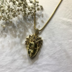Trend Design Haute Qualité Zircon Chaîne Chaîne Collier Pendentifs Collier de mode Personnages de dessin animé Pendentifs