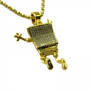 Collier Hip Hip Hip Spongebob d\'Inlaid Zircon