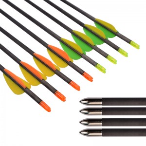 Elong extérieur 112164 ID4.2mm Carbon arrow 30inch SP600 Tir à l\'arc de tir à l\'arc