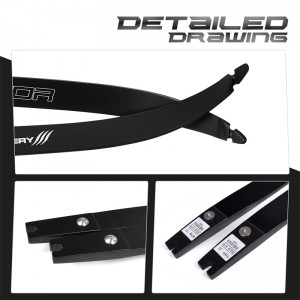 NIKA Tiry 270007 25h @ 68inch ILF Tir à l\'arc de tir à la chasse à remord de l\'arc pour l\'arc de récurve Set de la chasse et de la prise de vue cibles