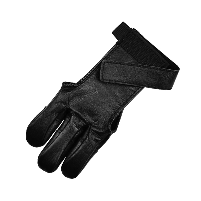 Elong Extérieur 42ft03 Gant de doigt pour la récupération Noir Couleur Couleur Tir à l'arc Protection des doigts