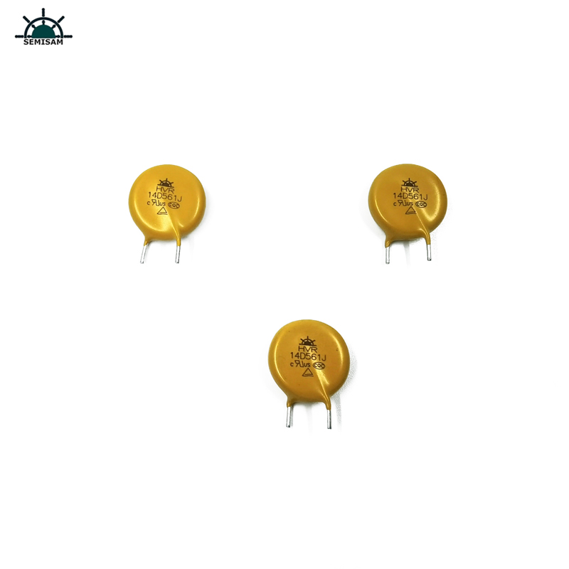 ODM, OEM, Chine Bon prix Haute surtension Surtension 14mm HVR14D561J MOV CARRISTOR OXYDE DE ZING POUR L'ALIMENTATION