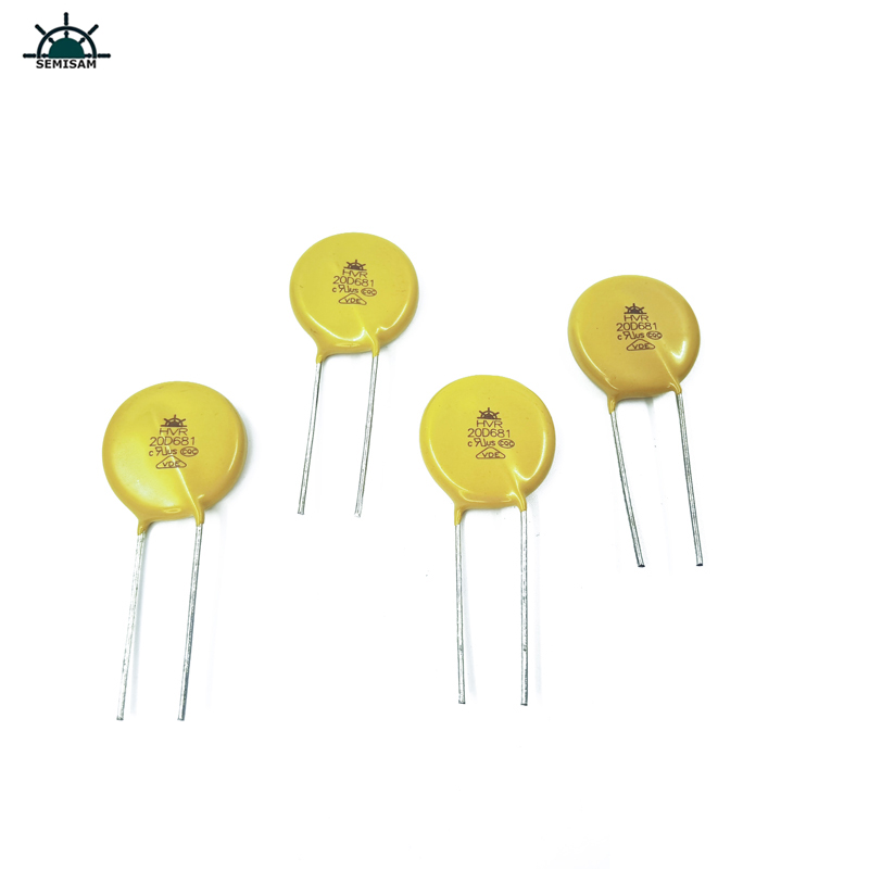 Chine Fabricant original, Silicon jaune MOV 20mm 20D681 680V ZOV VARISTOR MOV pour la protection contre la surcharge