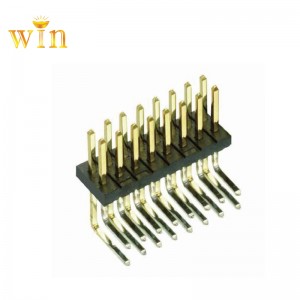 Connecteur d\'en-tête d\'angle droit à double rang 2x5P