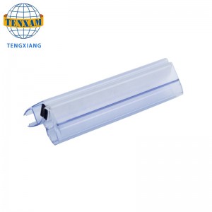 Profils de joint en plastique de PVC transparent imperméable pour douche en verre