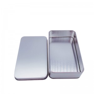 Boîte d\'emballage de produit électronique givré Boîte d\'emballage en métal 135 * 80 * 35mm