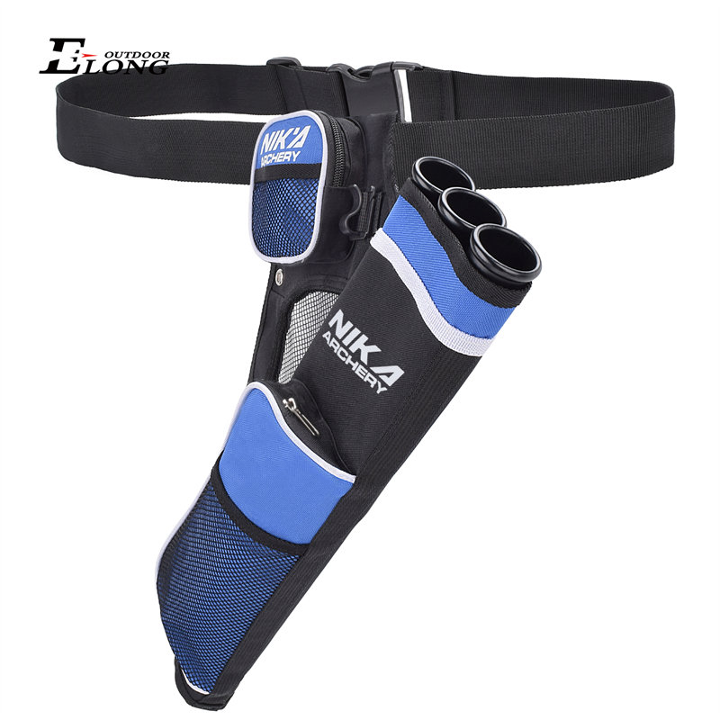 NIKA Tir à l'arc 430021 Rh Blue Color Color Travembre Pour Holding Flèches 3 Tube Quiver Travage Formation à la chasse à l'arc arrow Quiver