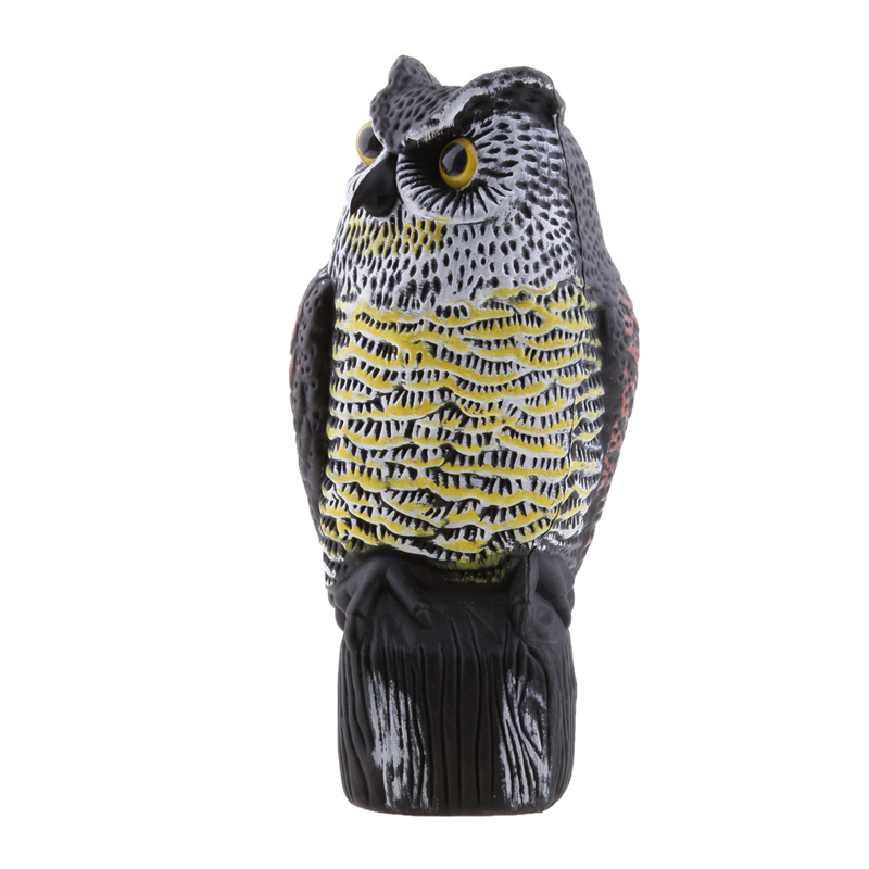 36cm Plastique Jardin Ornament Owl Howard Howard Decoy réaliste Décor de jardin