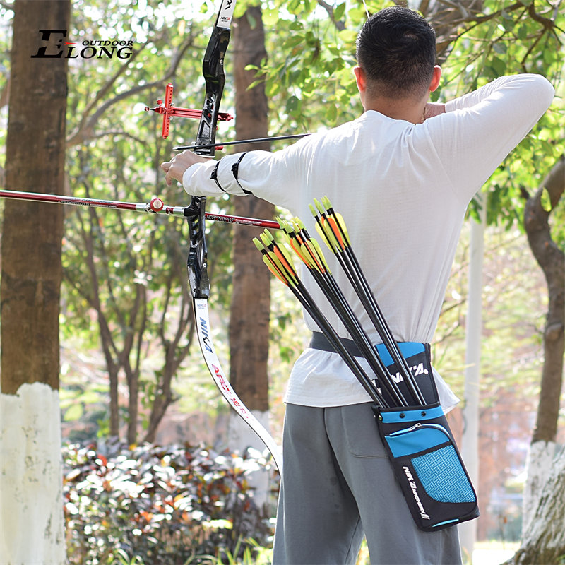 NIKA Tir à l'arc 430023 Tiron arrow Quiver Toile Dépôt des flèches Taille Taille suspendue à une épaule unique pour la prise de vue Accessoires de chasse