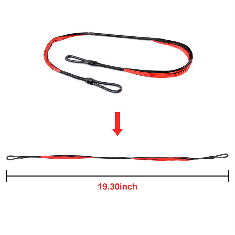 Elong Extérieur 280046-02 19.3inch 20 Strands Crosse d'arbalète pour système COBRA Adder/R9