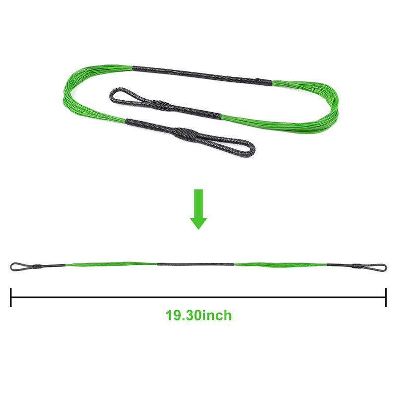 Elong Outdoor 280046-03 19.3inch 20 Strands String Cordon Cordon Vert fluorescent pour le système COBRA Adder/R9