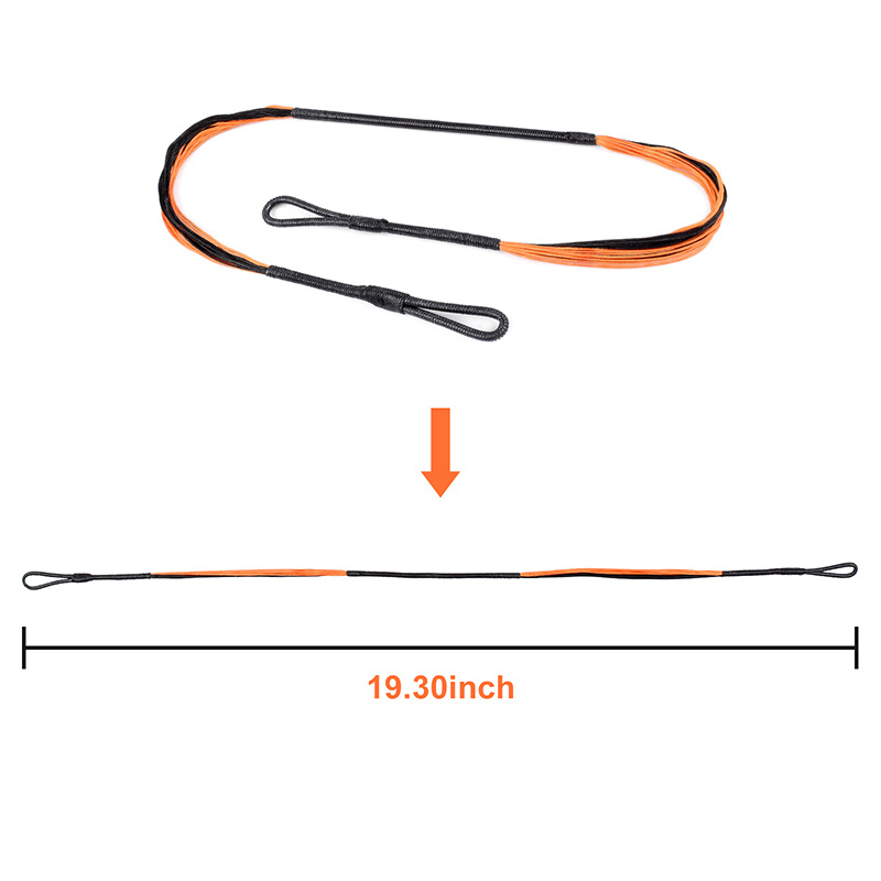Elong Outdoor 280046-01 19.3inch 20 Strands Arbsthand String Orange pour Système COBRA Adder/R9
