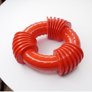 Jouets à mâcher de chien en caoutchouc interactif extrêmes furjoyz