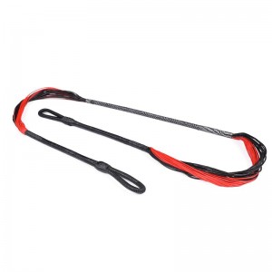 Elong Outdoor 280110-01 26.6Inch 28 Strands String String Rouge Noir Convient à plus de 150lbs Récurve Crossbow