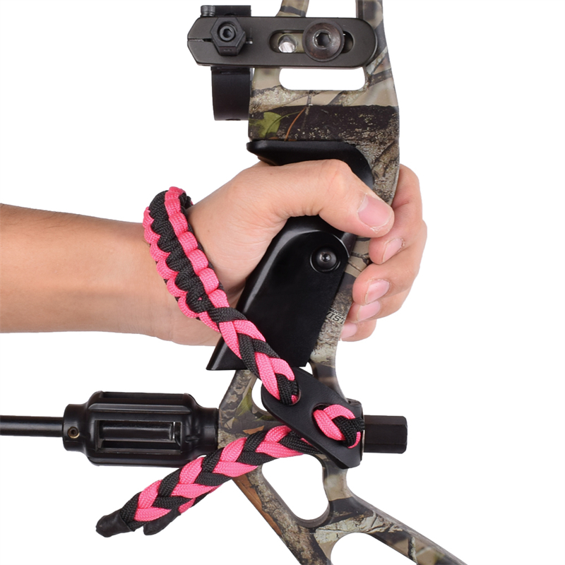 Elong extérieur 470014 poignet en cuir métal gromate rose pour le tir à l'arc