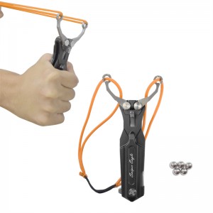 Elong Extérieur 360001 Aluminium multifonction Slingshot Couteau de bras pliant pour la survie en plein air et la chasse