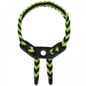 Elong Outdoor 470015 Bracelet Sling En Cuir Métal Gromet Green Tir à l\'arc d\'arc