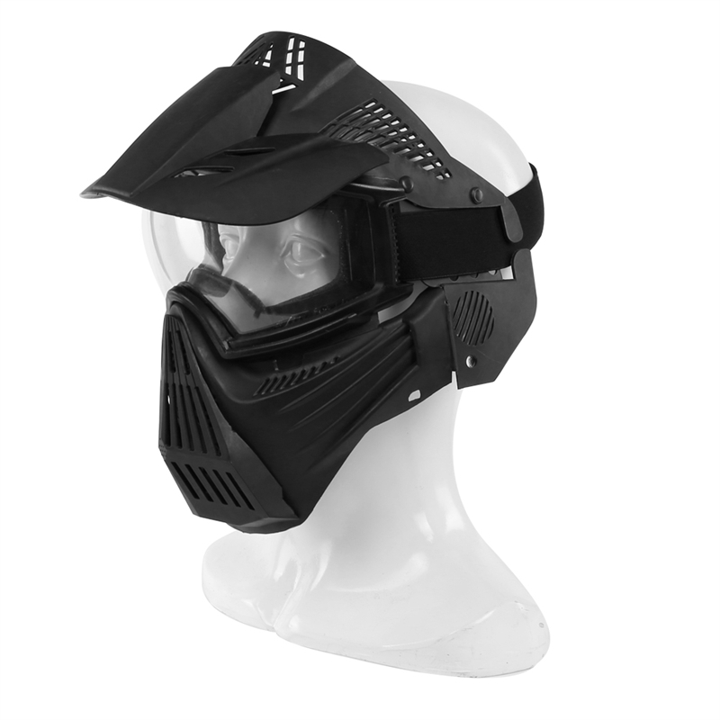 Elong Outdoor 44Ma58-BK Airsoft Masque CS Jeu Masques tactiques Full Face Airsoft Protect Protection du visage