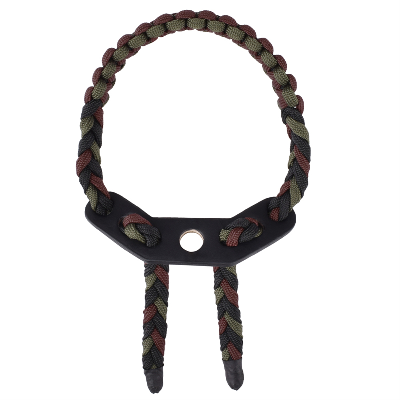 Elong Extérieur 470020 Bracelet Sling Dark Vert Couleur En Cuir Métal Grompe pour Tir à l'arc Terrain d'arc