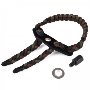Elong Extérieur 470020 Bracelet Sling Dark Vert Couleur En Cuir Métal Grompe pour Tir à l\'arc Terrain d\'arc