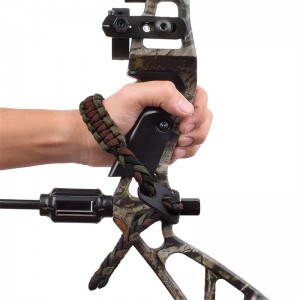 Elong Extérieur 470020 Bracelet Sling Dark Vert Couleur En Cuir Métal Grompe pour Tir à l\'arc Terrain d\'arc