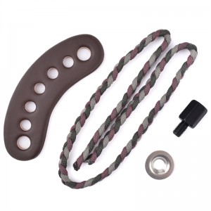 Elong extérieur 470011 poignet en cuir métal grateau gris gris pour le tir à la tierie