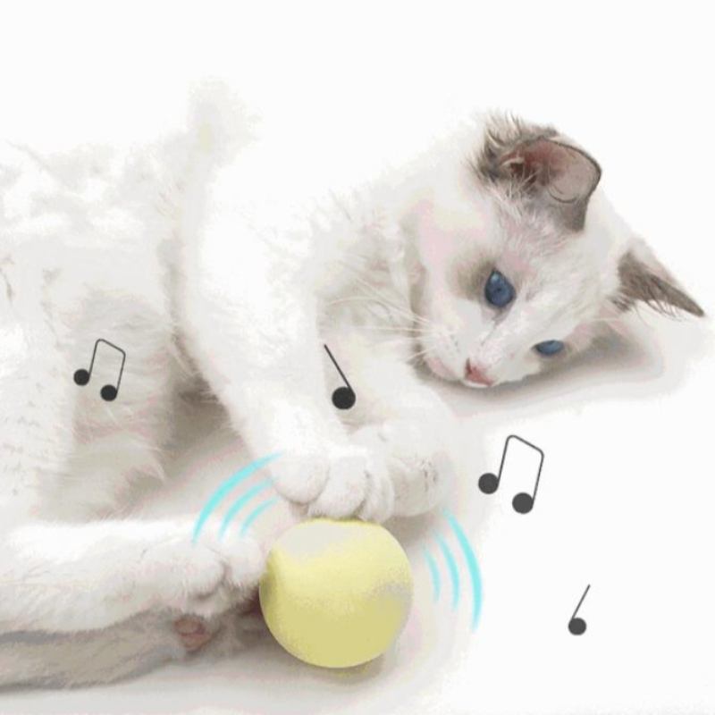 Amazon 'S NOUVEAU PET GRAVITATIONAL Call Ball Cat Self-Hey Fournitures anti-ennuyeuses Tease Cat Stick Mint Ball Sound jouet
