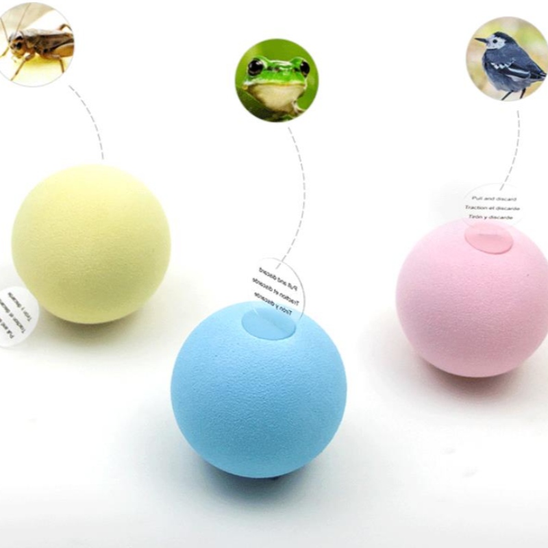 Amazon 'S NOUVEAU PET GRAVITATIONAL Call Ball Cat Self-Hey Fournitures anti-ennuyeuses Tease Cat Stick Mint Ball Sound jouet