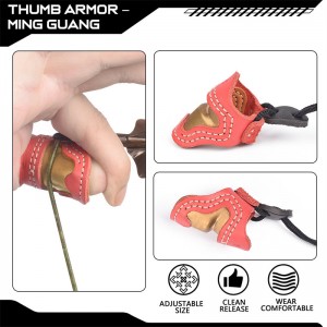 Elong Extérieur 420028 M Taille Tiron Tirgon Thumb Bague Thumbe Armure Poignée à doigts à la main Pouce pour accessoires de tir en extérieur Tab