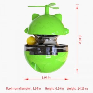 Échantillon gratuit Amazon chat jouets fournitures d\'animaux de compagnie jouet plate-tôle fuite denourriture boule denourriture drôle chat stick auto profiter des jouets de chat