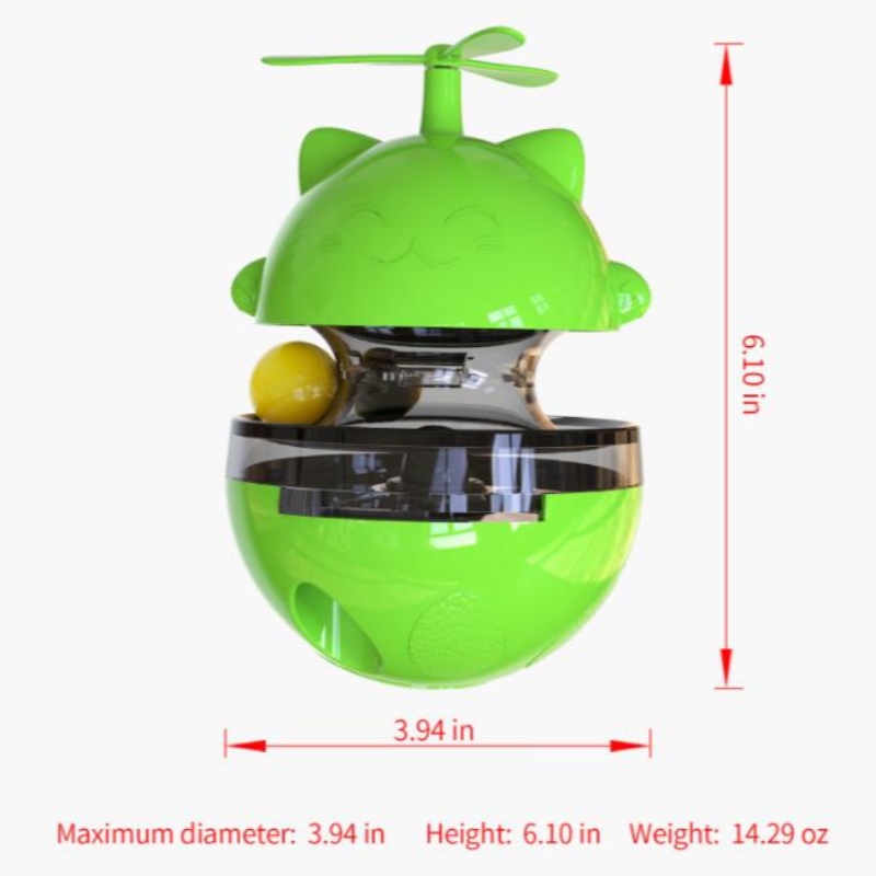 Échantillon gratuit Amazon chat jouets fournitures d'animaux de compagnie jouet plate-tôle fuite denourriture boule denourriture drôle chat stick auto profiter des jouets de chat