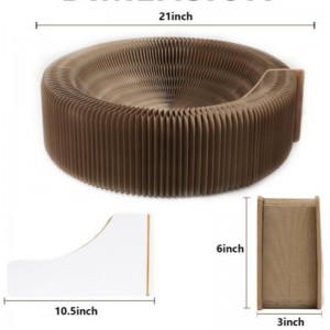 Pied de grattage ondulé à griffes griffes de griffes jouets de chat de papier ondulé