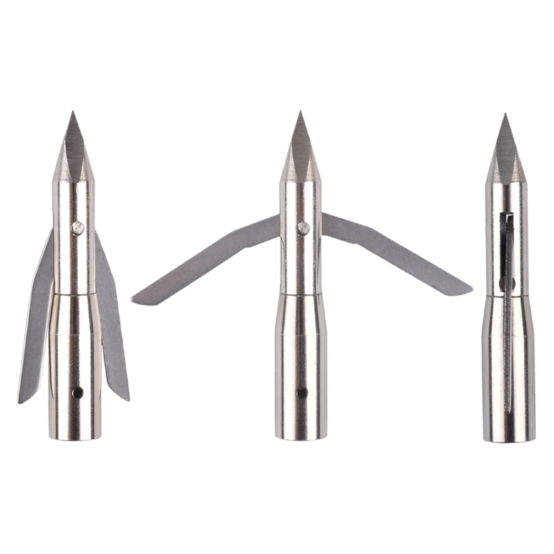 NIKA Tir à l'arc 151042 287 Grain 3 lames Broadhead avec lames en acier inoxydable