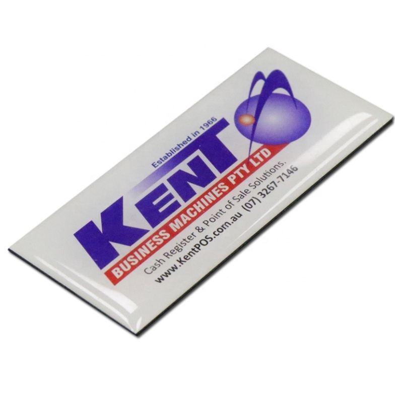 Sticker de l'étiquette de dôme de résine personnalisée CLEAR PVC Substrat de PVC Impression colorée Epoxy TradeMark Gel Logo Stickers