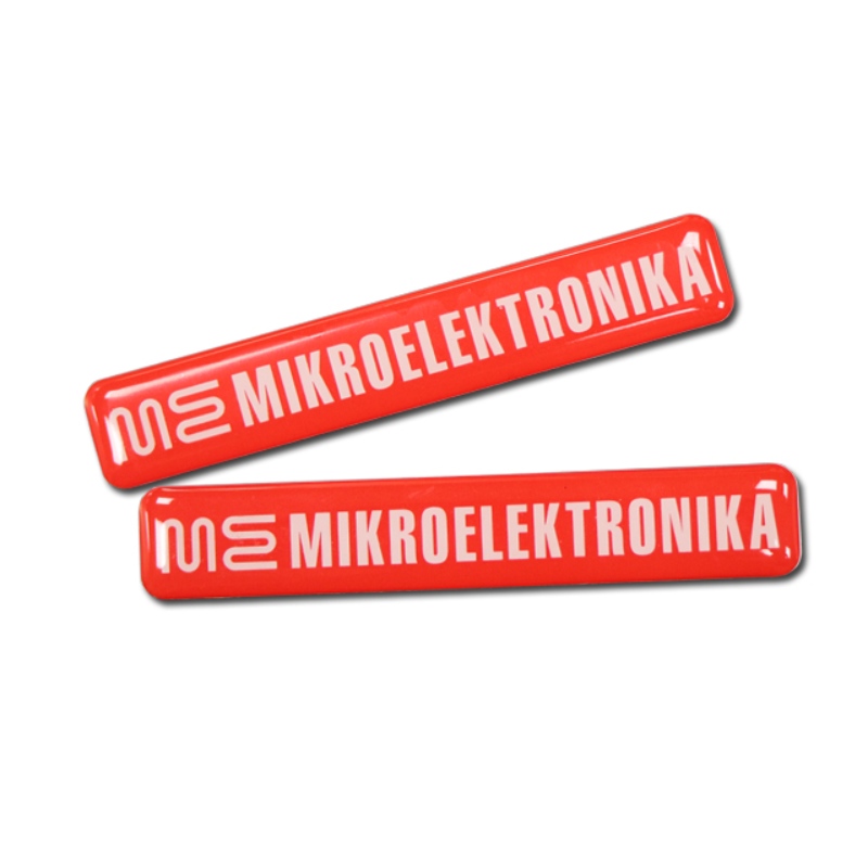 Sticker de l'étiquette de dôme de résine personnalisée CLEAR PVC Substrat de PVC Impression colorée Epoxy TradeMark Gel Logo Stickers