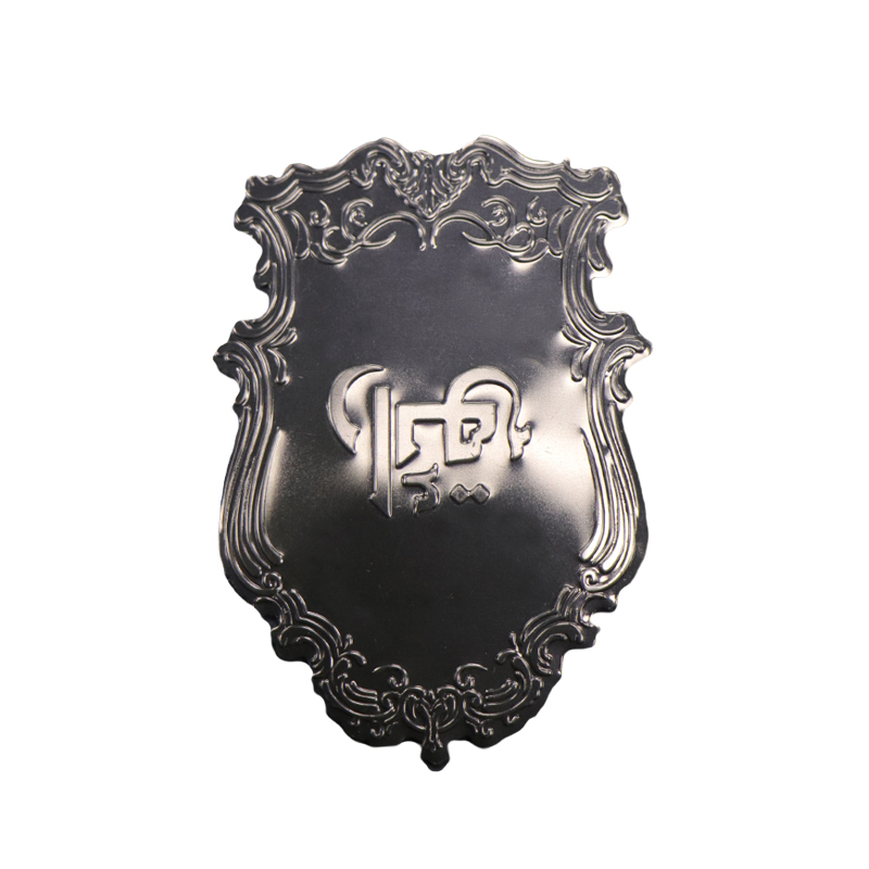 Autocollant de parfum en aluminium personnalisé en aluminium anodisé en or