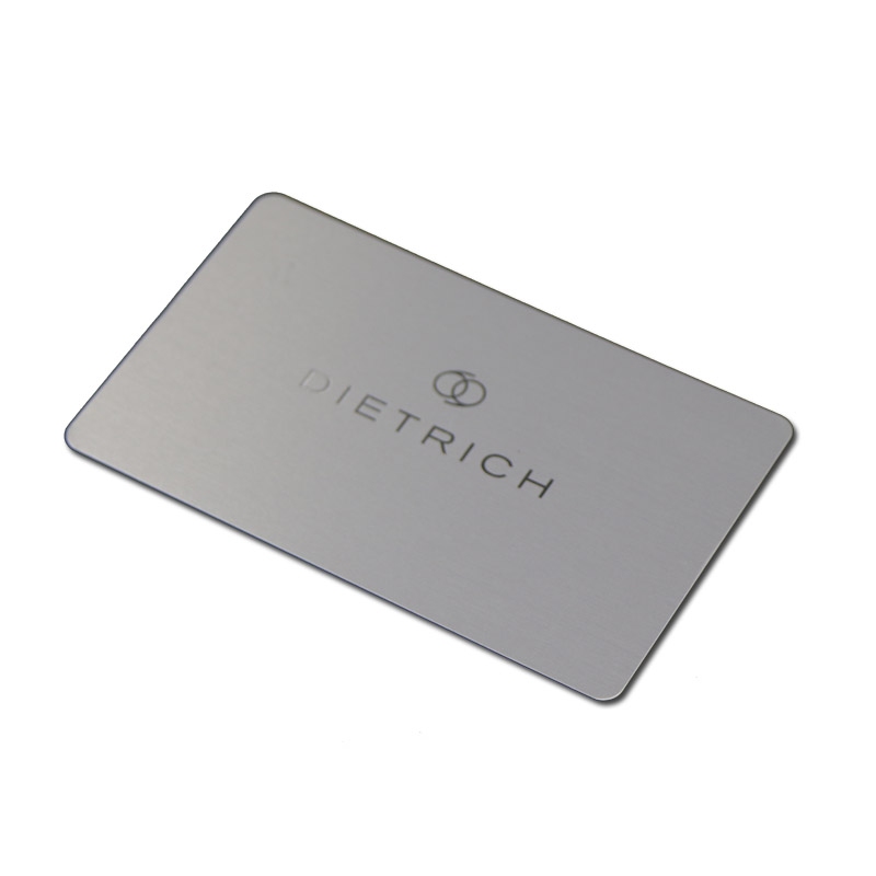 Carte de visite en aluminium carte de visite en aluminium d'étiquette d'étiquette de la marque de la marque personnalisée