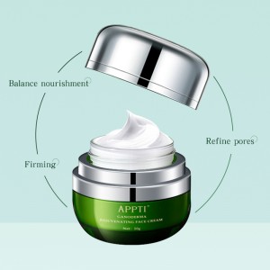 APTI GANODERMA CRÈME HYDRATURISANT HYDRATURISANT AGNÉRAUX ANTI-AVANT DE REPARATION DE LA PEAU GANODERMA Crème de soin de la peau