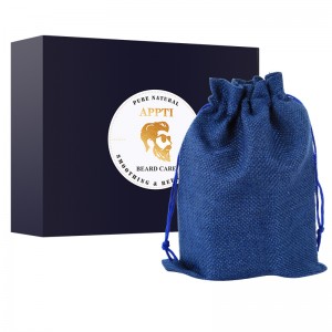 En stock Produits de soin de la peau des hommes Pure Nutriments Soins de la barbe Ensemble de crème de la barbe de croissance de la barbe