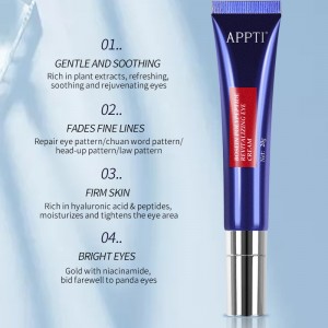Étiquette privée APPTI Hydratant Hydratant Eye Eye Crème Eye Crème Boseine Polypeptide Revitaliser Crème pour les yeux